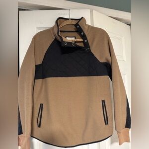 Abercrombie & Fitch Brown Fleece Jacket